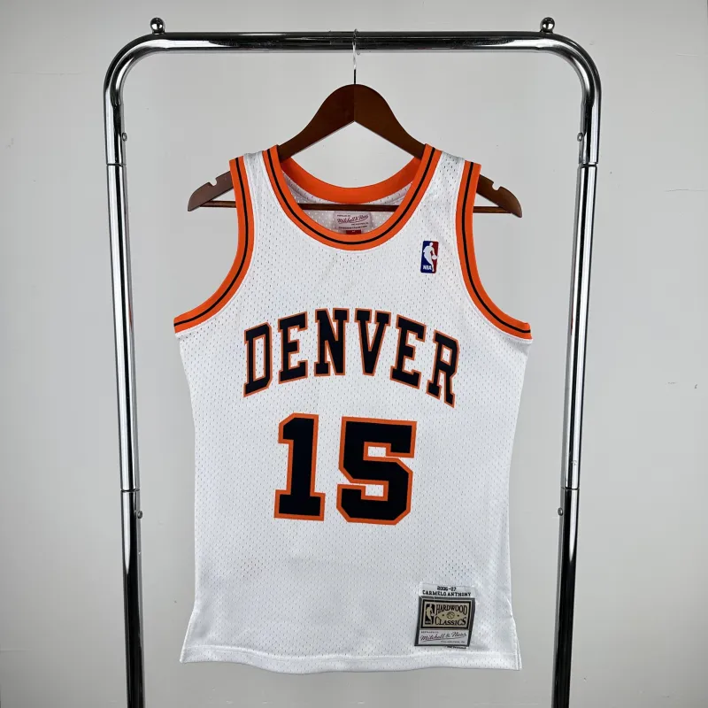2006/07 Denver Nuggets Mitchell & Ness Retro Carmelo Anthony #15 Men’s Jersey