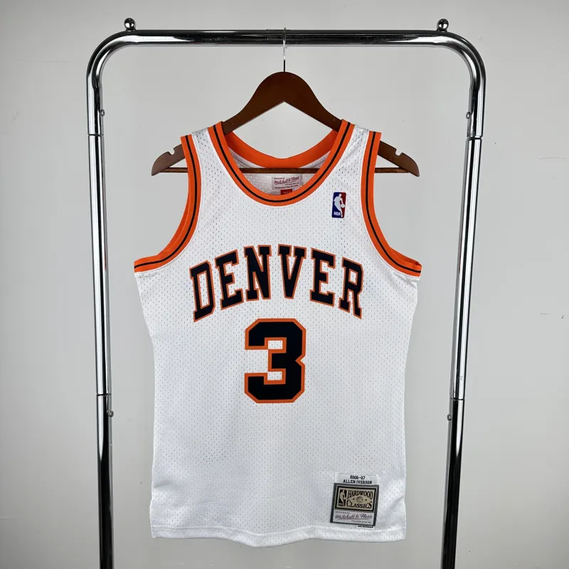 2006/07 Denver Nuggets Mitchell & Ness Retro Allen Iverson #3 Men’s Jersey