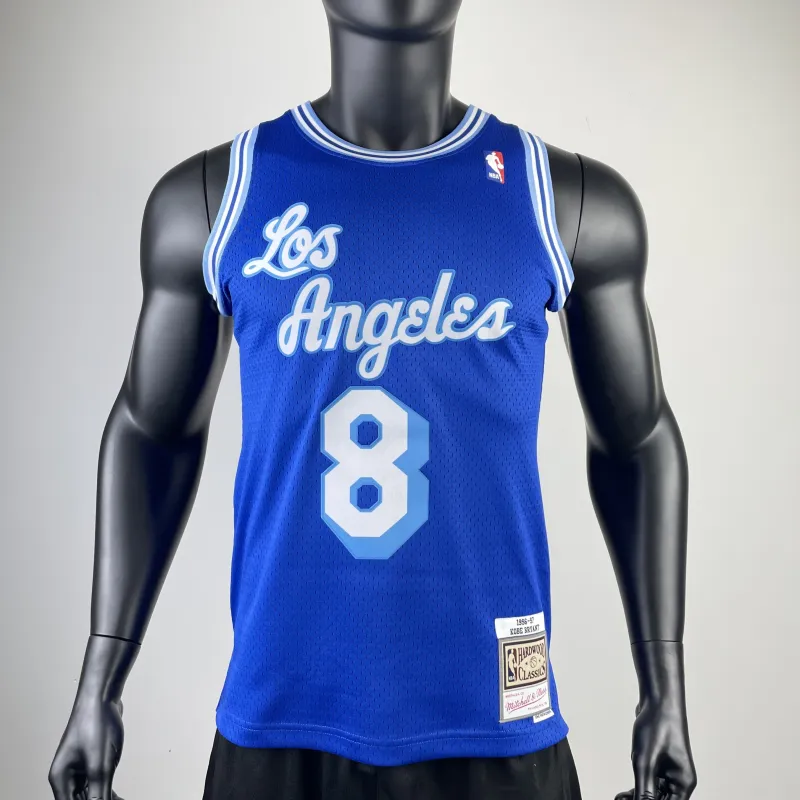 1996/97 Los Angeles Lakers Mitchell & Ness Retro Kobe Bryant #8 Blue Men’s Jersey
