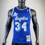 1996/97 Los Angeles Lakers Mitchell & Ness Retro Shaquille O’Neal #34 Blue Men’s Jersey