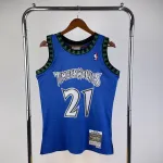 Minnesota Timberwolves Mitchell & Ness Classic Blue Kevin Garnett #21 Men's Jersey Minnesota Timberwolves Mitchell & Ness Classic Blue Kevin Garnett #21 Men’s Jersey