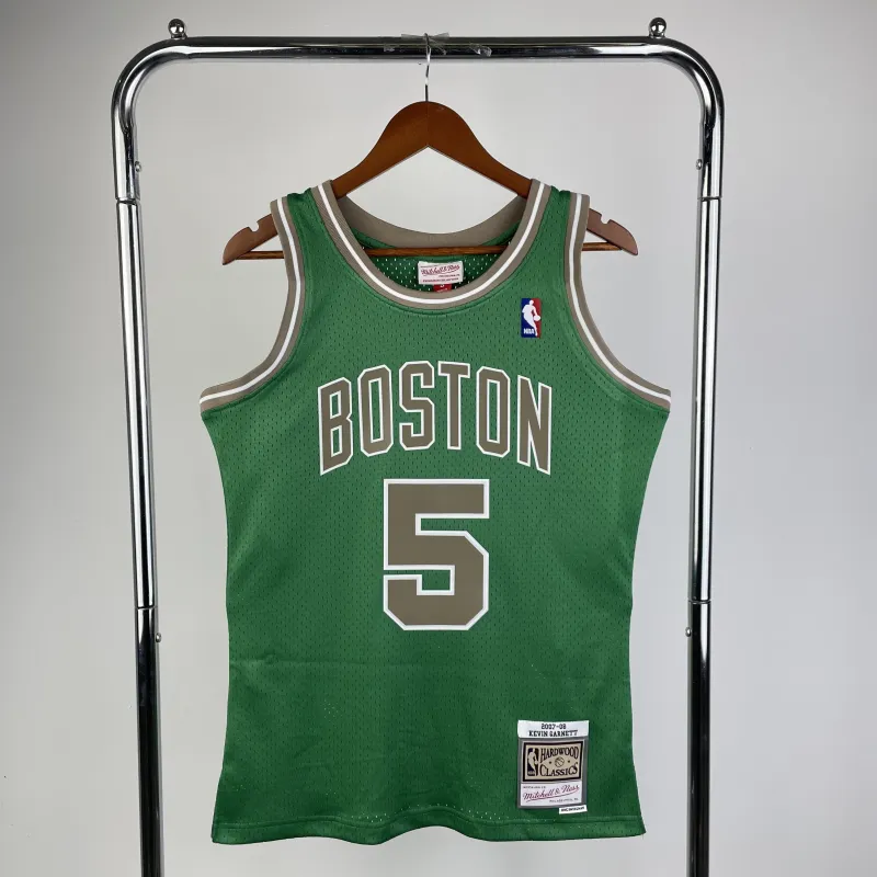 2008/09 Boston Celtics Mitchell & Ness Retro Kevin Garnett #5 Men’s Jersey