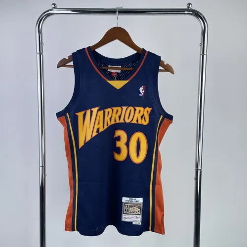 Camisola de homem Mitchell & Ness Retro Stephen Curry #30 dos Golden State Warriors