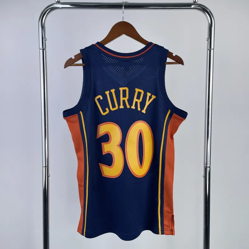 Golden State Warriors Mitchell & Ness Retro Stephen Curry #30 Men’s Jersey