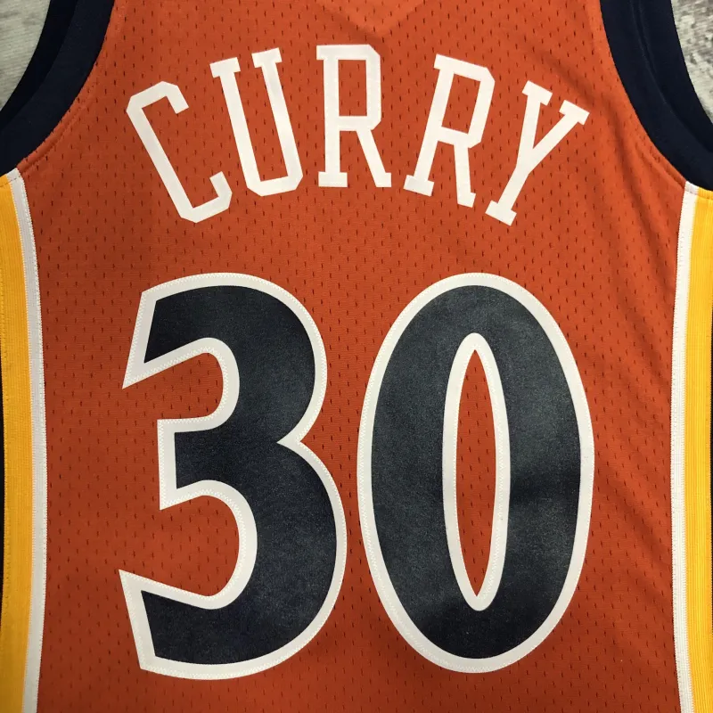 Golden State Warriors Mitchell & Ness Retro Stephen Curry #30 Men’s Jersey