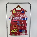 Camisola de homem Mitchell & Ness Retro Allen Iverson #3 Philadelphia 76ers Jersey para homem Mitchell & Ness Retro Allen Iverson #3 dos Philadelphia 76ers
