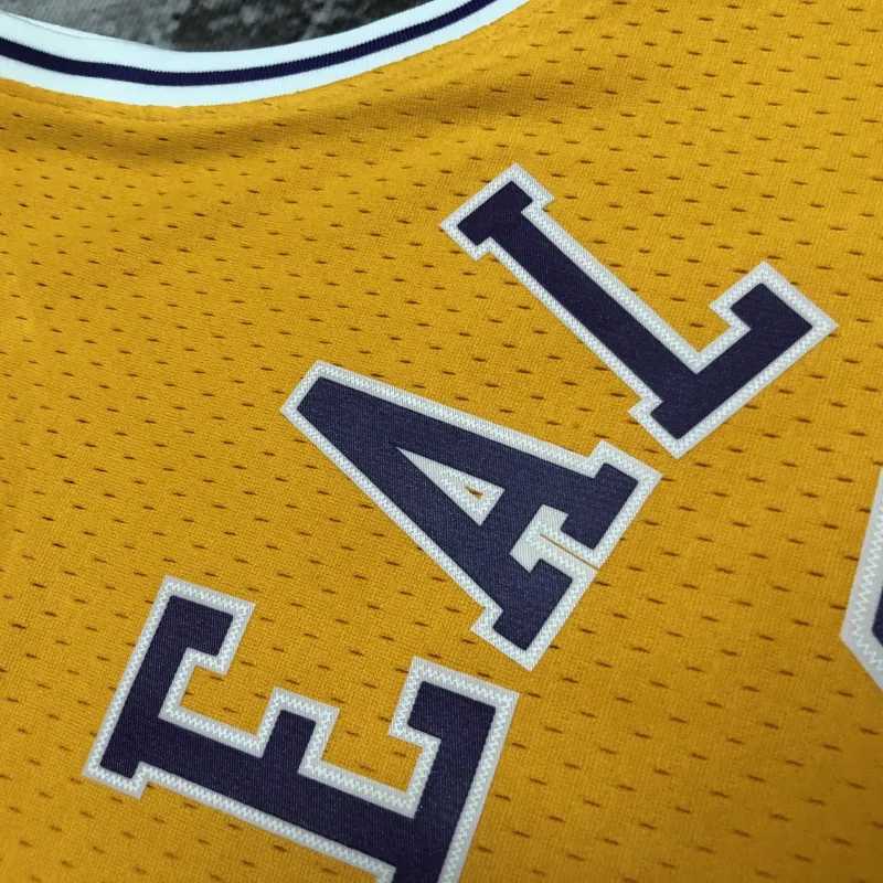 1996/97 Los Angeles Lakers Mitchell & Ness Retro Shaquille O’Neal #34 Yellow Men’s Jersey