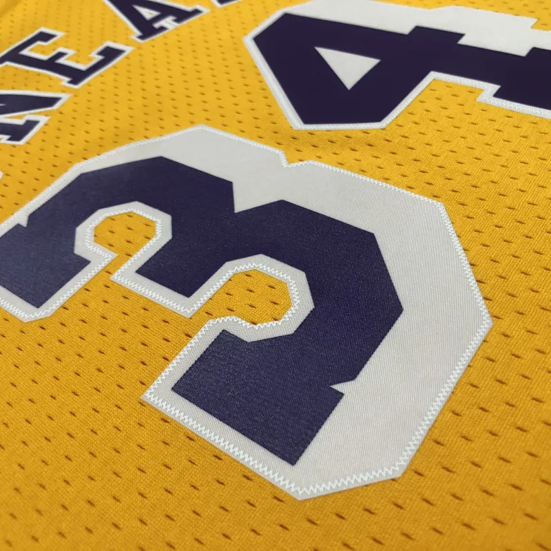 1996/97 Los Angeles Lakers Mitchell & Ness Retro Shaquille O’Neal #34 Yellow Men’s Jersey
