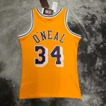 1996/97 Los Angeles Lakers Mitchell & Ness Retro Shaquille O’Neal #34 Yellow Men’s Jersey