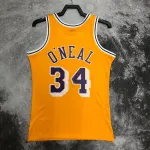 1996/97 Los Angeles Lakers Mitchell & Ness Retro Shaquille O’Neal #34 Yellow Men’s Jersey