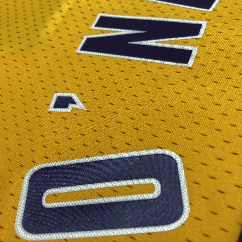 Los Angeles Lakers Mitchell & Ness Retro V-Neck Shaquille O’Neal #34 Yellow Men’s Jersey