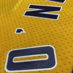Los Angeles Lakers Mitchell & Ness Retro V-Neck Shaquille O’Neal #34 Yellow Men’s Jersey
