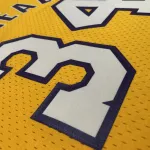 Los Angeles Lakers Mitchell & Ness Retro V-Neck Shaquille O’Neal #34 Yellow Men’s Jersey