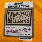 Los Angeles Lakers Mitchell & Ness Retro V-Neck Shaquille O’Neal #34 Yellow Men’s Jersey