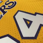 Los Angeles Lakers Mitchell & Ness Retro V-Neck Shaquille O’Neal #34 Yellow Men’s Jersey
