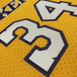 Los Angeles Lakers Mitchell & Ness Retro V-Neck Shaquille O’Neal #34 Yellow Men’s Jersey