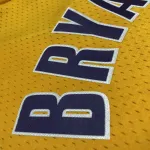 Los Angeles Lakers Mitchell & Ness Retro V-Neck Kobe Bryant #8 Yellow Camiseta de hombre
