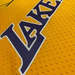 Los Angeles Lakers Mitchell & Ness Retro V-Neck Kobe Bryant #8 Yellow Camiseta de hombre