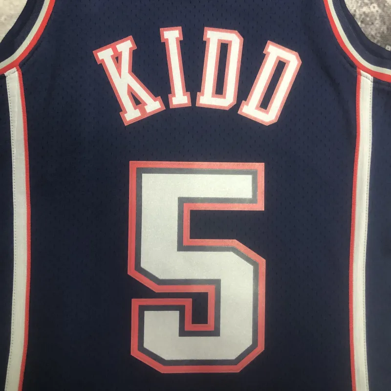 2006/07 Brooklyn Nets Mitchell & Ness Retro Jason Kidd #5 Camisola para homem