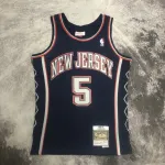 2006/07 Brooklyn Nets Mitchell & Ness Retro Jason Kidd #5 Camisola para homem