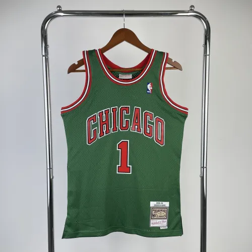 Chicago Bulls Mitchell & Ness Retro Derrick Rose #1 Herenshirt