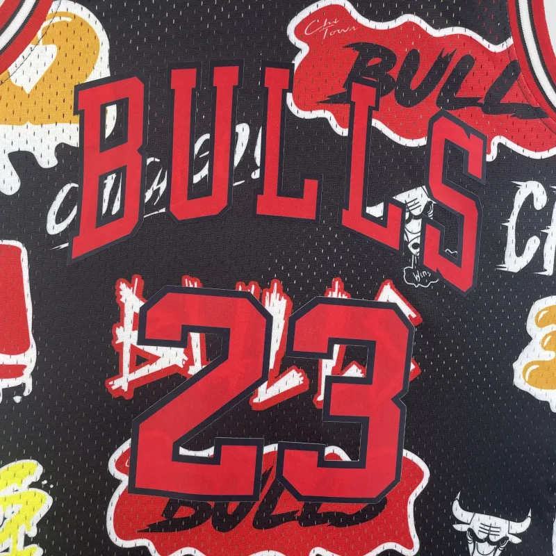 Chicago Bulls Mitchell & Ness Retro Michael Jordan #23 Camisola para homem