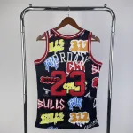 Chicago Bulls Mitchell & Ness Retro Michael Jordan #23 Camisola para homem