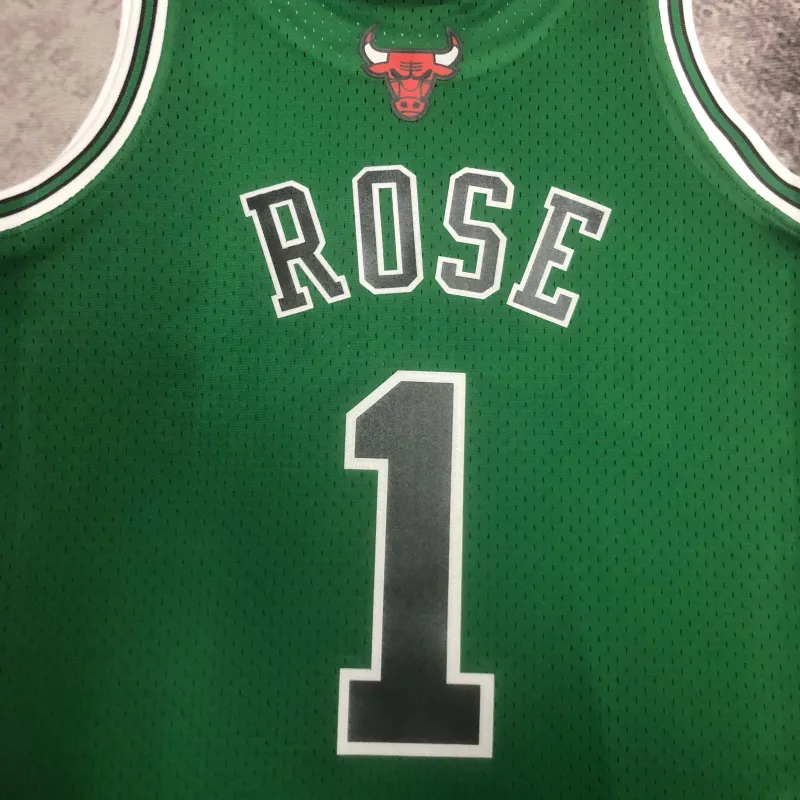 Maillot homme Mitchell & Ness Retro Derrick Rose #1 des Chicago Bulls