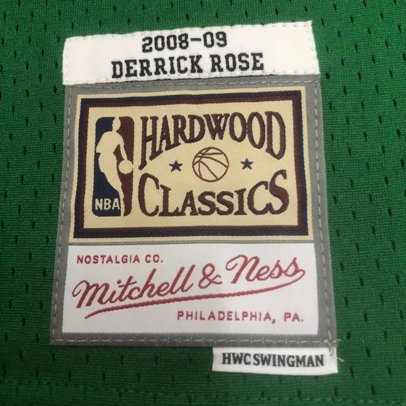 Maillot homme Mitchell & Ness Retro Derrick Rose #1 des Chicago Bulls