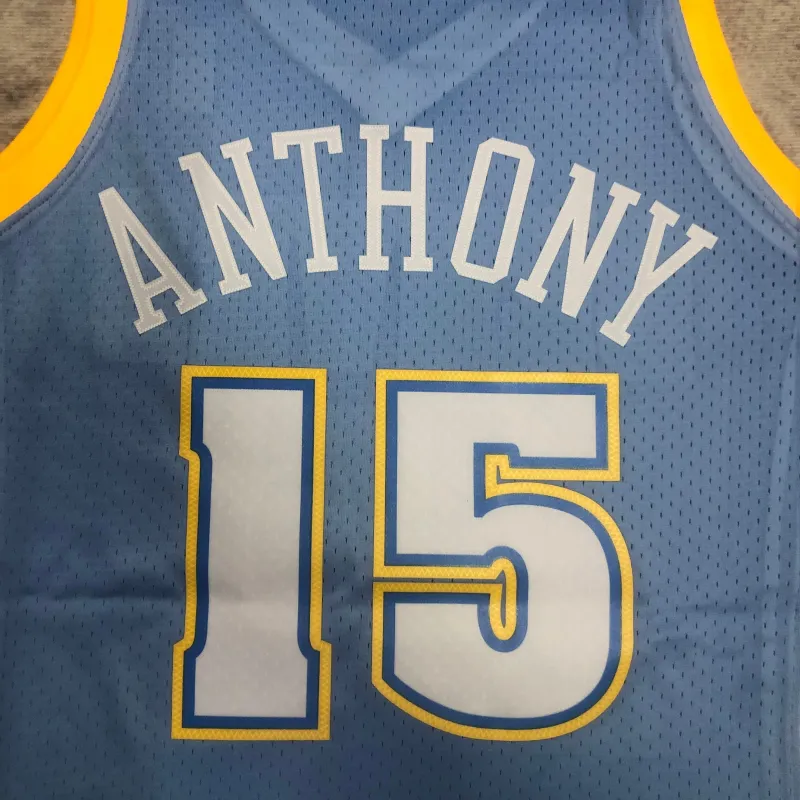 Denver Nuggets Mitchell & Ness Retro Carmelo Anthony #15 Men’s Jersey