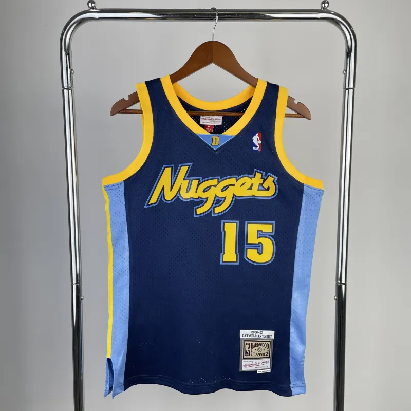 2006/07 Denver Nuggets Mitchell & Ness Retro Carmelo Anthony #15 Men’s Jersey