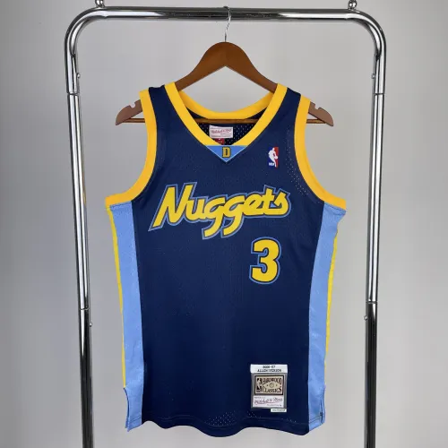 Denver Nuggets Mitchell & Ness Retro Allen Iverson #3 Herren-Trikot der Saison 2006/07