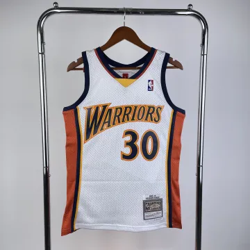 Golden State Warriors Mitchell & Ness Retro weiß Stephen Curry #30 Herren Trikot