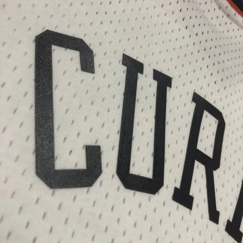 Golden State Warriors Mitchell & Ness Retro White Stephen Curry #30 Men’s Jersey