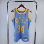 Los Angeles Lakers Mitchell & Ness Retro Shaquille O'Neal #34 Camiseta azul hombre Los Angeles Lakers Mitchell & Ness Retro Shaquille O’Neal #34 Blue Men’s Jersey