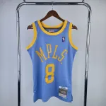 Los Angeles Lakers Mitchell & Ness Retro Kobe Bryant #8 Camisola azul para homem Los Angeles Lakers Mitchell & Ness Retro Kobe Bryant #8 Blue Men’s Jersey