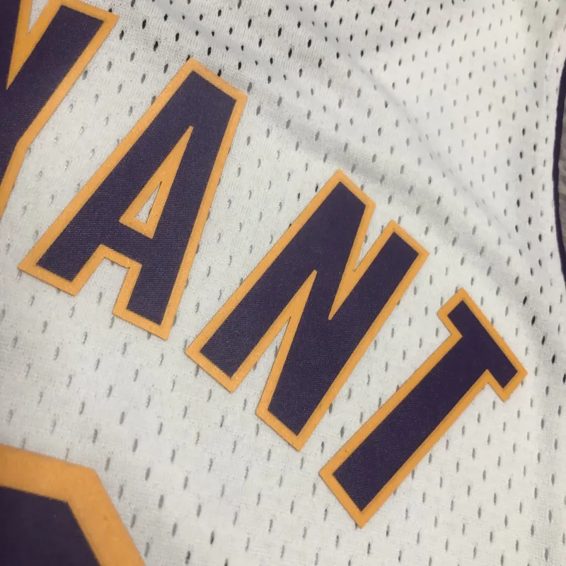 Los Angeles Lakers Mitchell & Ness Retro V-Neck Kobe Bryant #8 White Men’s Jersey