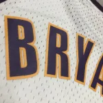 Los Angeles Lakers Mitchell & Ness Retro V-Neck Kobe Bryant #8 White Men’s Jersey