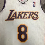 Los Angeles Lakers Mitchell & Ness Retro V-Neck Kobe Bryant #8 White Men’s Jersey