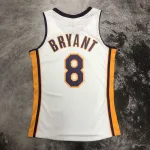 Los Angeles Lakers Mitchell & Ness Retro V-Neck Kobe Bryant #8 White Men’s Jersey