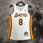 Los Angeles Lakers Mitchell & Ness Retro V-Neck Kobe Bryant #8 White Men’s Jersey