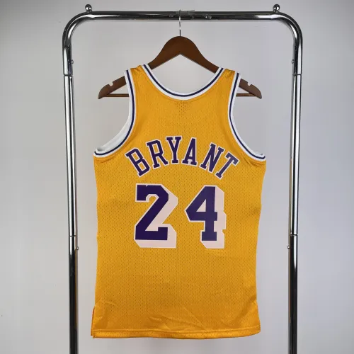 Los Angeles Lakers Mitchell & Ness Retro Kobe Bryant #24 Yellow Men’s Jersey