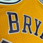 Los Angeles Lakers Mitchell & Ness Retro Kobe Bryant #24 Yellow Men’s Jersey