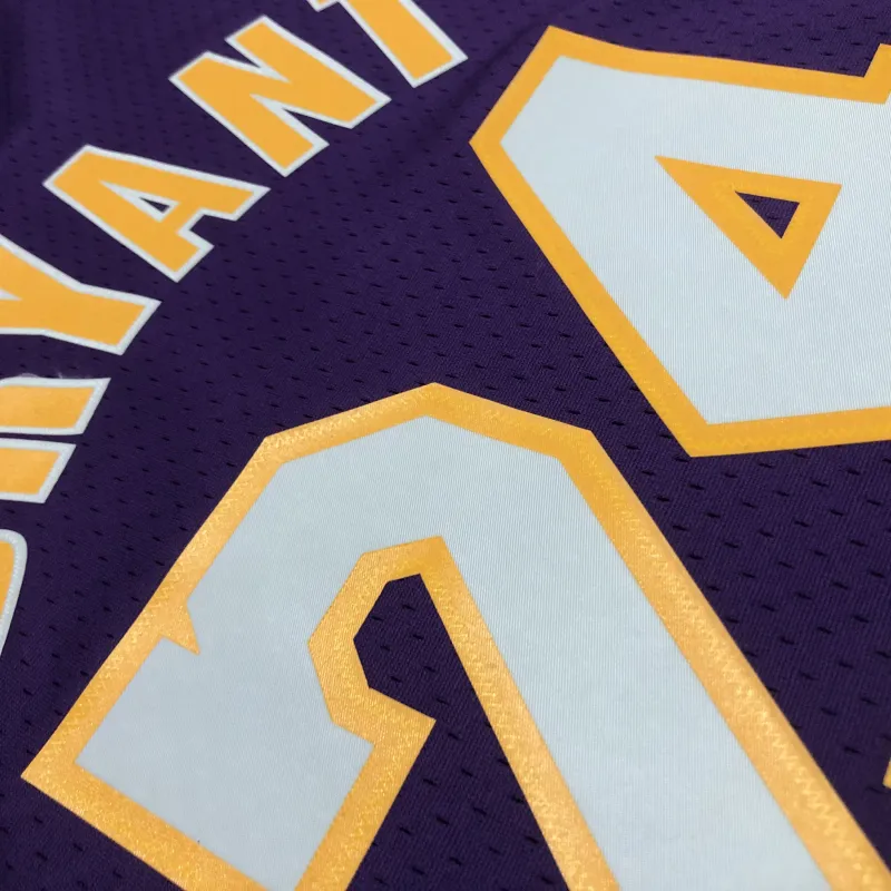 2008/09 Los Angeles Lakers Mitchell & Ness Retro V-Neck Kobe Bryant #24 Purple Men’s Jersey