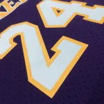 2008/09 Los Angeles Lakers Mitchell & Ness Retro V-Neck Kobe Bryant #24 Purple Men’s Jersey