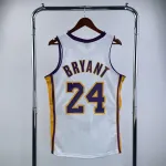 Los Angeles Lakers Mitchell & Ness Retro V-Neck Kobe Bryant #24 White Men's Jersey