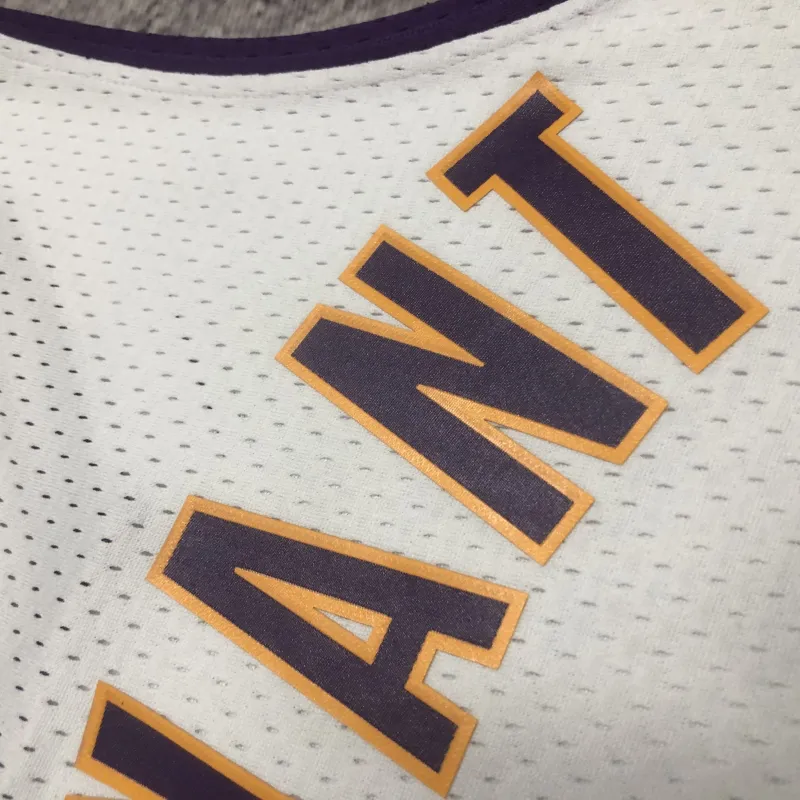 Los Angeles Lakers Mitchell & Ness Retro V-Neck Kobe Bryant #24 White Men's Jersey