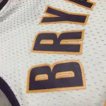 Los Angeles Lakers Mitchell & Ness Retro V-Neck Kobe Bryant #24 White Men's Jersey