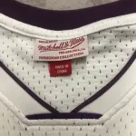 Los Angeles Lakers Mitchell & Ness Retro V-Neck Kobe Bryant #24 White Men's Jersey