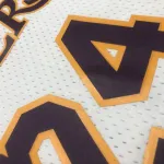 Los Angeles Lakers Mitchell & Ness Retro V-Neck Kobe Bryant #24 White Men's Jersey